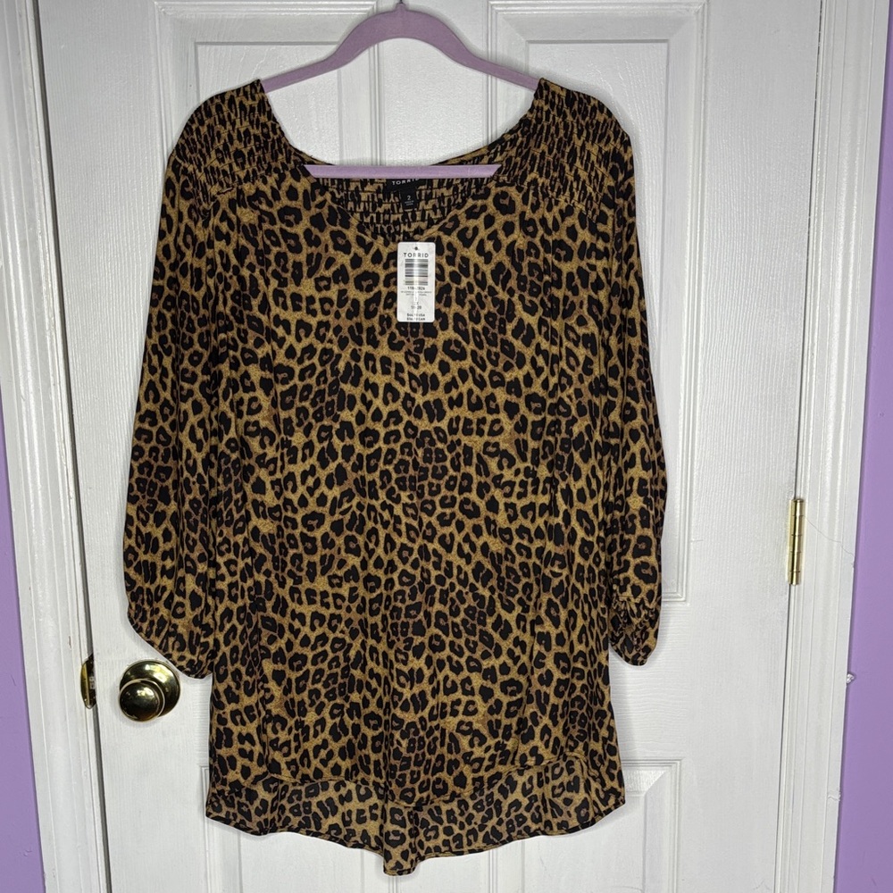 Torrid Leopard Print Blouse